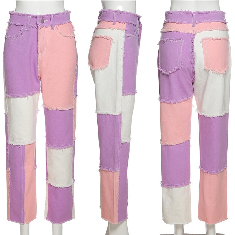 Rocksa Colorblock Jeans