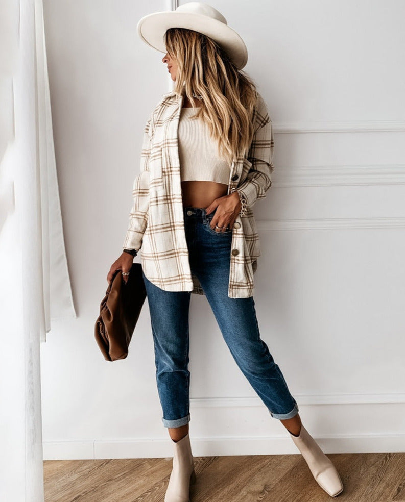 Lydia Long Plaid Shirt