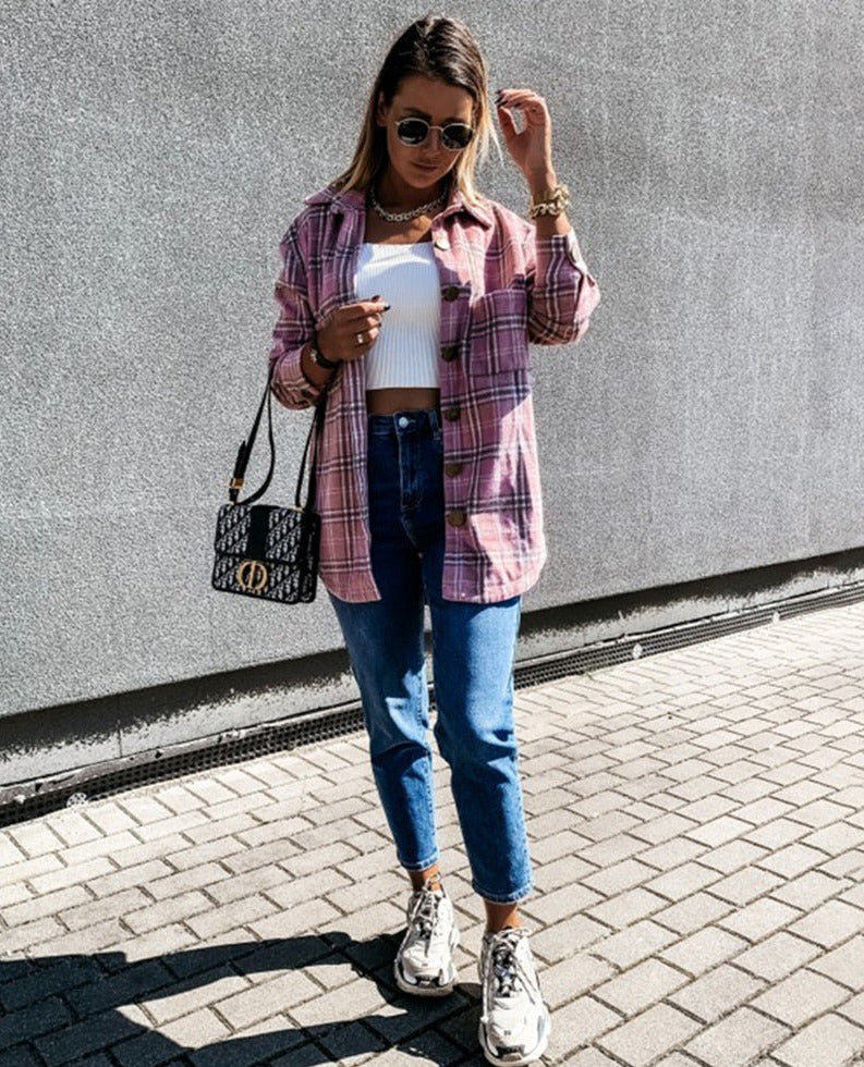 Lydia Long Plaid Shirt