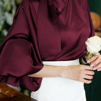 DONNA SATIN BLOUSE