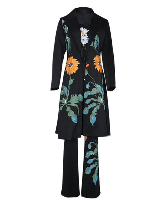 Emily Print Flower Suit
