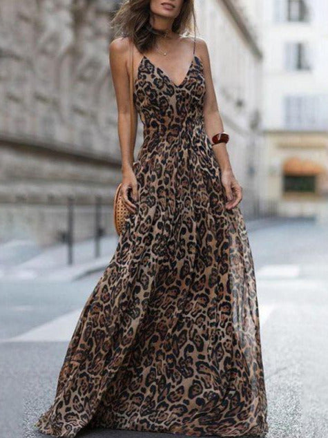 ANISA LEOPARD DRESS