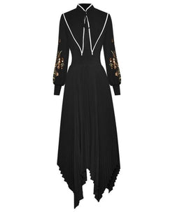 Katrine Asymmetrical Pleated Dress