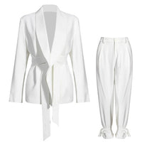 Rebecca Blazer&Straight Pants Set