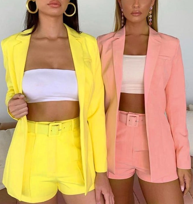 ALESSANDRA BLAZER & SHORTS SET