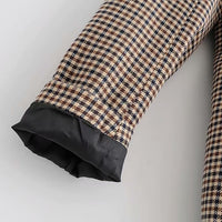 Sara Plaid Office Lady Jacket