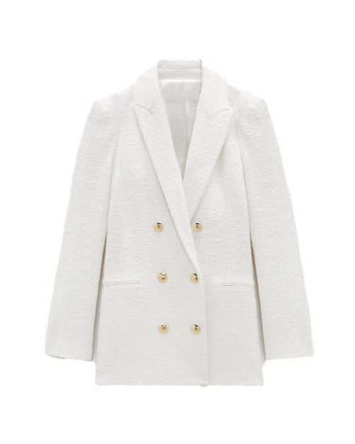 NOELLA WHITE TWEED BLAZER