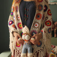 Handmade Retro Knit Shawl