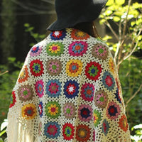Handmade Retro Knit Shawl