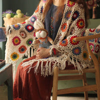 Handmade Retro Knit Shawl