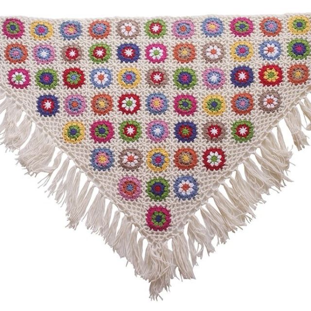 Handmade Retro Knit Shawl