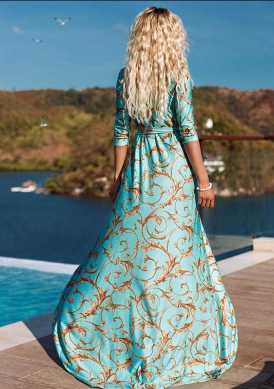 Alla Maxi Split Dress