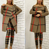 Damir Knitwear Suit Set Striped