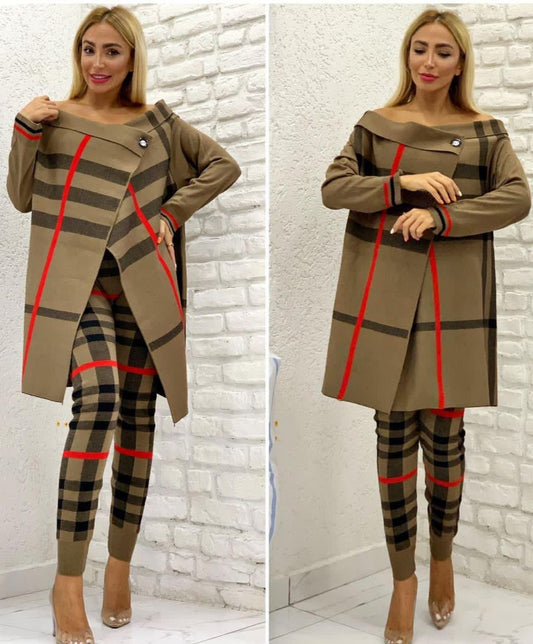 Damir Knitwear Suit Set Striped