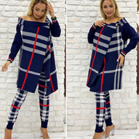 Damir Knitwear Suit Set Striped