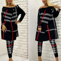 Damir Knitwear Suit Set Striped