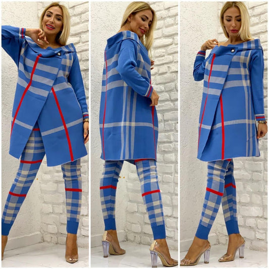 Damir Knitwear Suit Set Striped