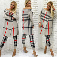 Damir Knitwear Suit Set Striped