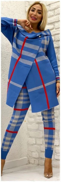 Damir Knitwear Suit Set Striped