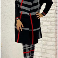 Damir Knitwear Suit Set Striped