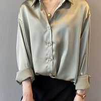 DARIA SATIN SHIRT