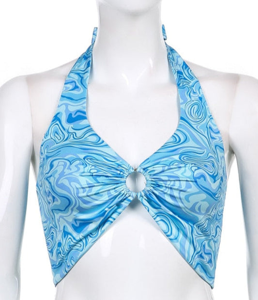 Samanta Halter Top  Ruched