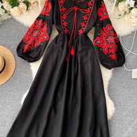 MARIA EMBROIDERED DRESS