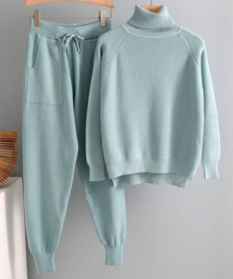 Jerry Knitted  Sweater&Pants 2 Pieces Set