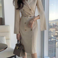 Camelia  Double-Breasted Dress