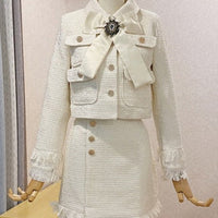 MELANIA TWEED SKIRT & JACKET