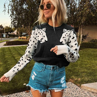 Leopard Pattern Knitted Sweater
