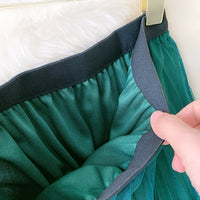 Lina Pleated Skirt &Leapard Print