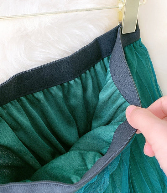 Lina Pleated Skirt &Leapard Print