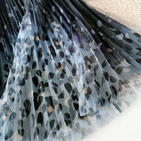 Lina Pleated Skirt &Leapard Print