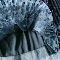 Lina Pleated Skirt &Leapard Print