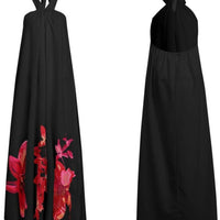 DOREEN HALTER DRESS /plus size/