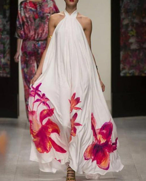 DOREEN HALTER DRESS /plus size/