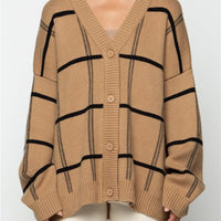 LORRA PLAID CARDIGAN
