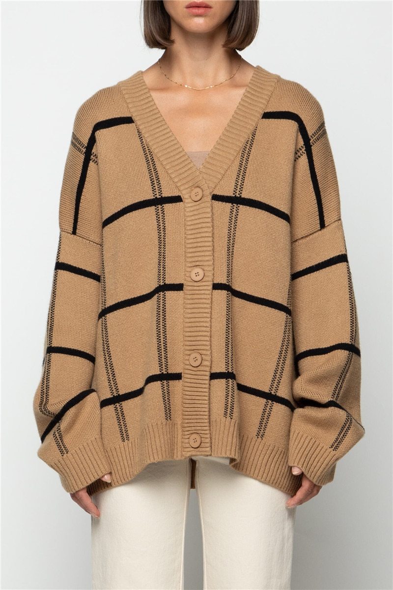 LORRA PLAID CARDIGAN