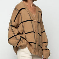LORRA PLAID CARDIGAN
