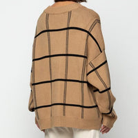 LORRA PLAID CARDIGAN