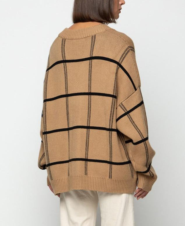 LORRA PLAID CARDIGAN