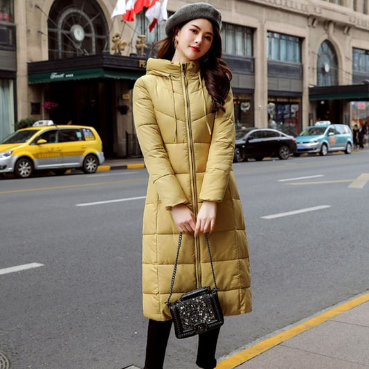 Hot Sale Winter Women Jacket X-long Parkas Hooded Cotton Padded Female Coat High Quality Warm Outwear Womens Parka Winter Coat