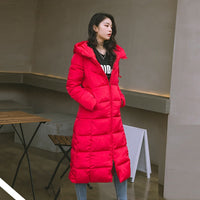 Hot Sale Winter Women Jacket X-long Parkas Hooded Cotton Padded Female Coat High Quality Warm Outwear Womens Parka Winter Coat