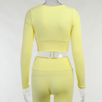 Linda 2 Pieces Set Crop Top&Shorts