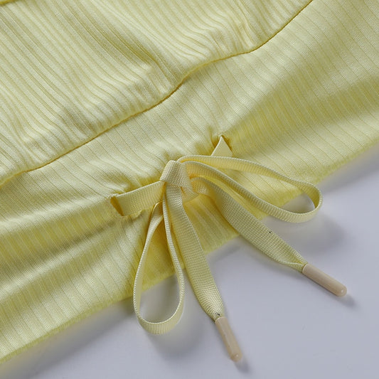 Linda 2 Pieces Set Crop Top&Shorts