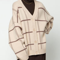 LORRA PLAID CARDIGAN
