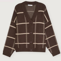 LORRA PLAID CARDIGAN