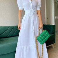 LINDA PUFF SLEEVES DRESS