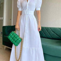 LINDA PUFF SLEEVES DRESS